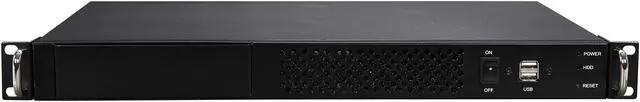 Alt view image 3 of 7 - Athena Power RM-1UC138 Black 1.0mm SECC 1U Rackmount Server Case FlexATX Single (not included) 1 External 5.25" Drive Bays