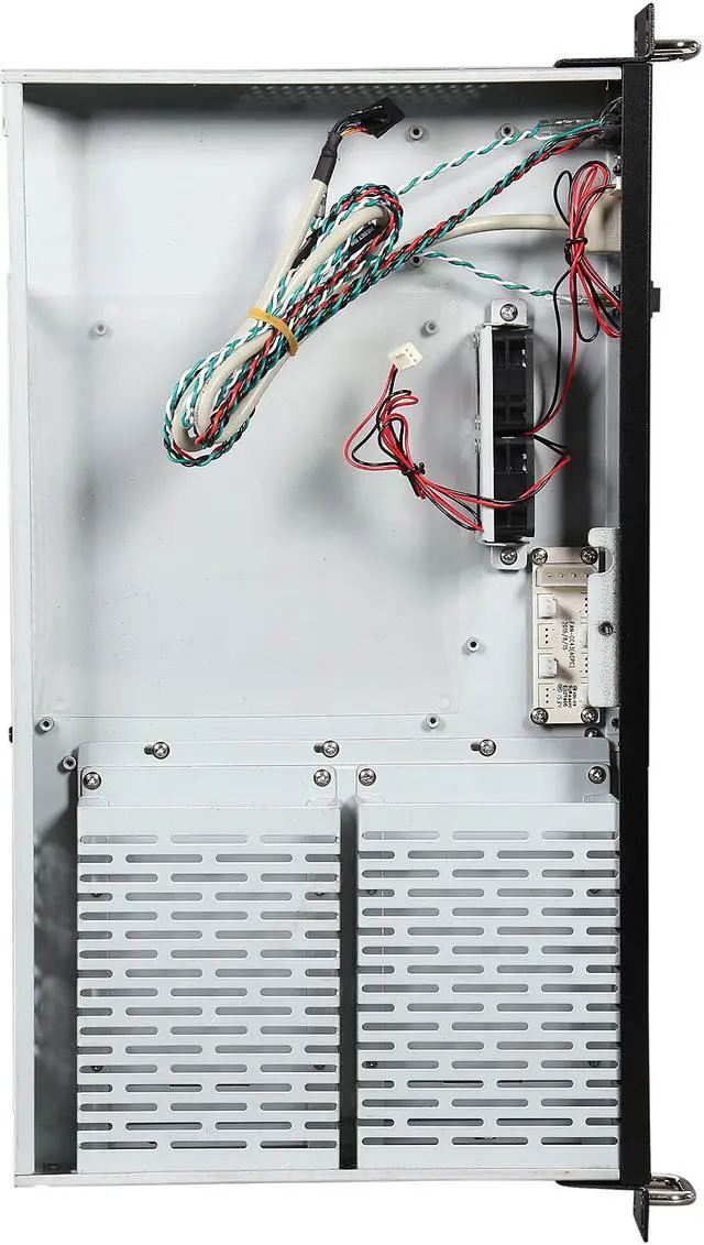 Alt view image 7 of 7 - Athena Power RM-1UC138 Black 1.0mm SECC 1U Rackmount Server Case FlexATX Single (not included) 1 External 5.25" Drive Bays