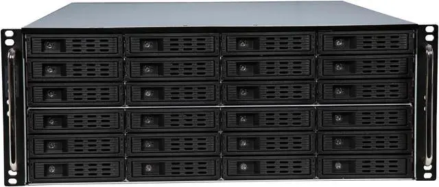 Alt view image 2 of 7 - Athena Power RM-4UG4243HE12 Black SGCC (T=1.2mm) 4U Rackmount Server Case