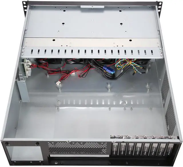 Alt view image 4 of 6 - Athena Power RM-3U8G1043 Black SGCC (T=1.2mm) 3U Rackmount Server Case