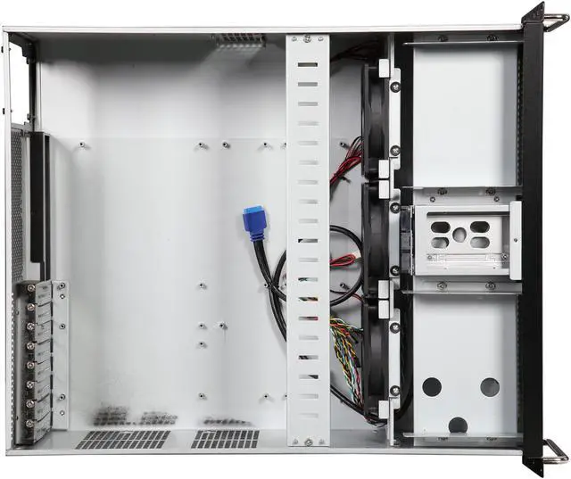 Alt view image 7 of 7 - Athena Power RM-4U8G525 Black SGCC (T=1.2mm) 4U Rackmount Server Case 2 External 5.25" Drive Bays