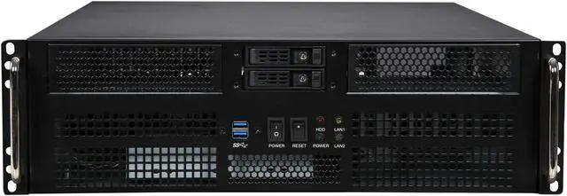 Alt view image 2 of 7 - Athena Power RM-3U8G525 Black SGCC (T=1.2mm) 3U Rackmount Server Case Athena Power 2U Micro Redundant (550W~800W)
Athena Power 3U Single IPC (600W~800W)
Athena Power 2U Single IPC (350W~800W) 2 External 5.25" Drive Bays