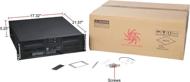 Alt view image 7 of 7 - Athena Power RM-3U8G525 Black SGCC (T=1.2mm) 3U Rackmount Server Case Athena Power 2U Micro Redundant (550W~800W)
Athena Power 3U Single IPC (600W~800W)
Athena Power 2U Single IPC (350W~800W) 2 External 5.25" Drive Bays