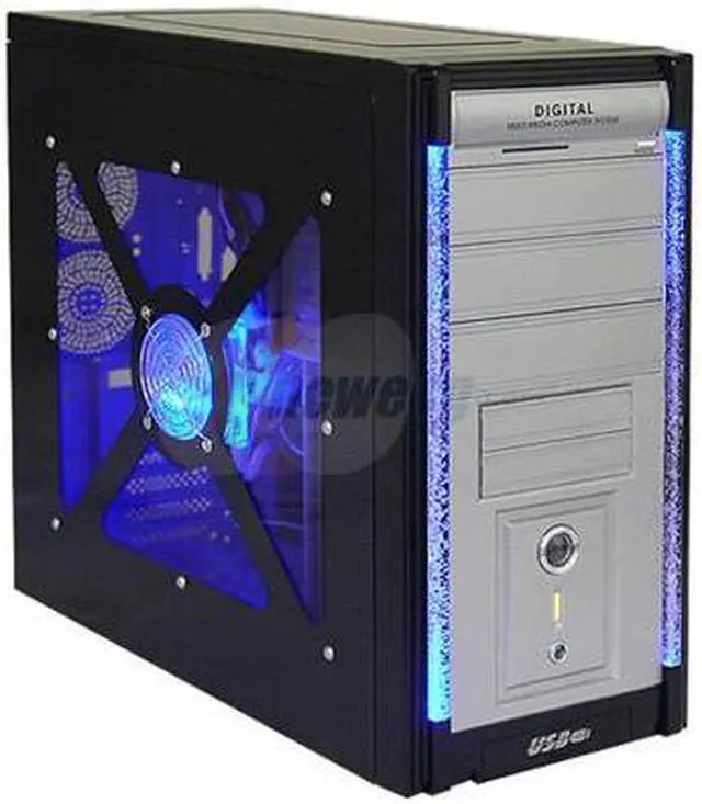 Main image of ASYS 8654BW Black Steel ATX Mid Tower Computer Case 450W Power Supply