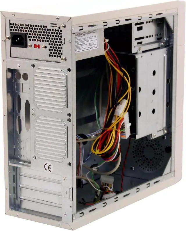 Alt view image 8 of 11 - ASYS 011-MJA Beige All metal construction (SGCC) Micro ATX Desktop Computer Case 250W ATX12V Power Supply