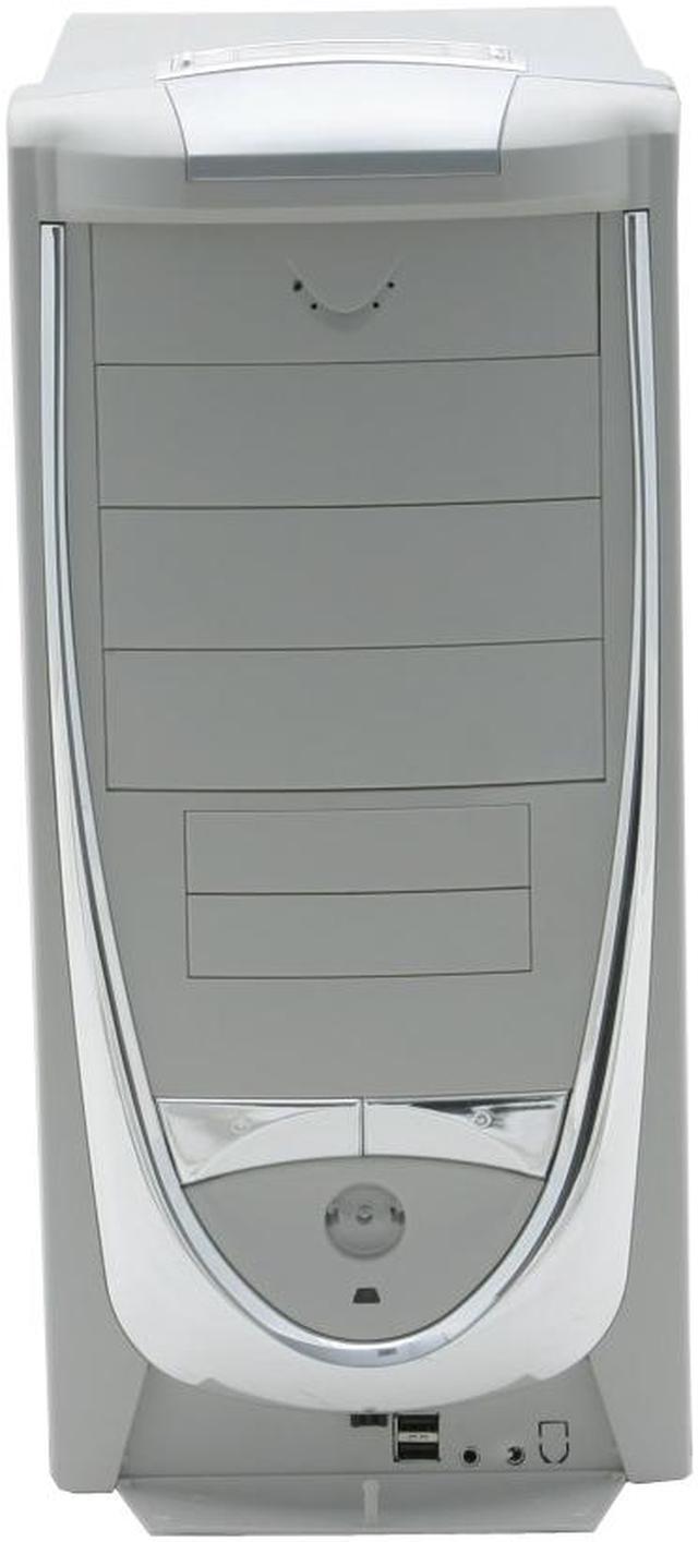 Alt view image 2 of 9 - ASYS N7650 Beige/Silver Steel ATX Mid Tower Computer Case 350W Power Supply
