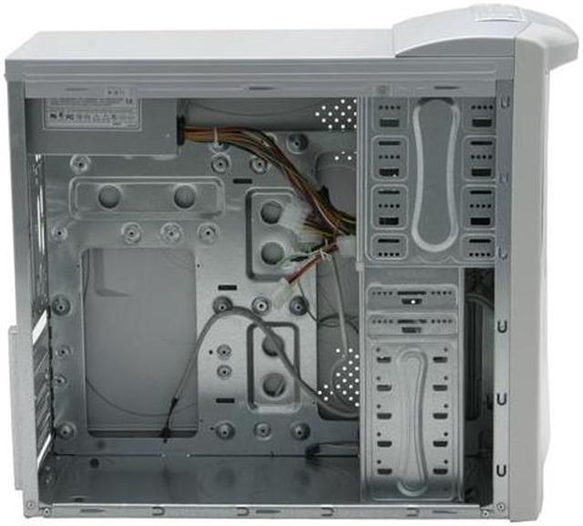 Alt view image 7 of 9 - ASYS N7650 Beige/Silver Steel ATX Mid Tower Computer Case 350W Power Supply