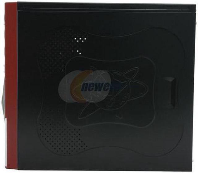 Alt view image 4 of 14 - ASYS X-60 Robot Black/ Red Steel ATX Mid Tower Computer Case 500W Power Supply