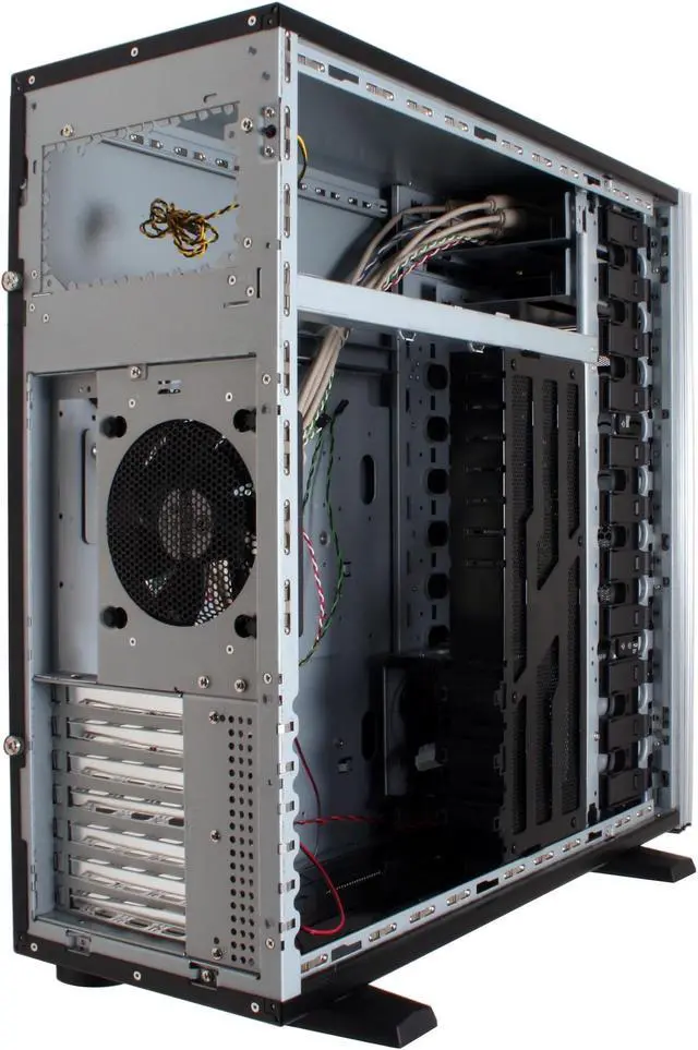 Alt view image 10 of 15 - ASYS CK-1022-5 Black/ Silver 1.0 mm SECC Chassis, Plastic Front Panel ATX Full Tower Computer Case
