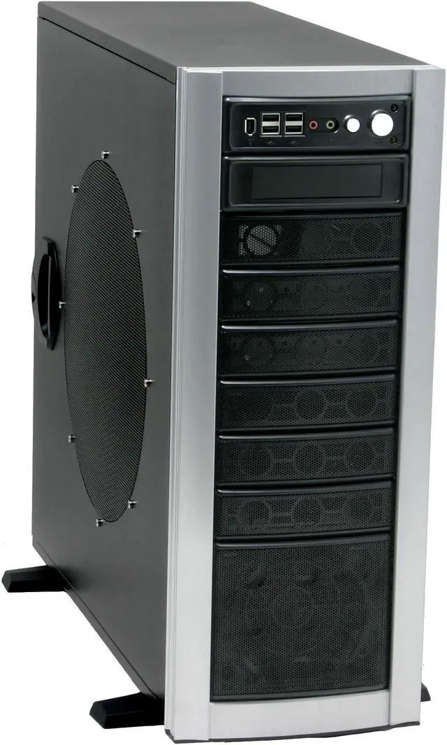 Main image of ASYS CK-1022-5 Black/ Silver 1.0 mm SECC Chassis, Plastic Front Panel ATX Full Tower Computer Case