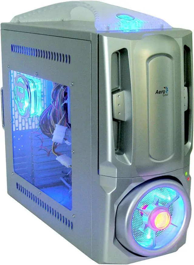 Main image of AeroCool JETMASTER JR SS Silver SECC Steel ATX Mid Tower Computer Case