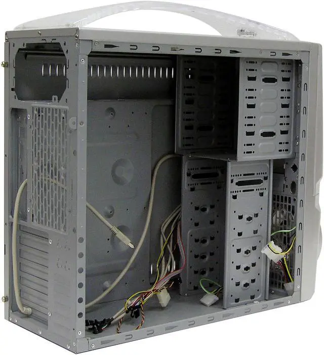 Alt view image 7 of 10 - AeroCool JETMASTER JR SS Silver SECC Steel ATX Mid Tower Computer Case