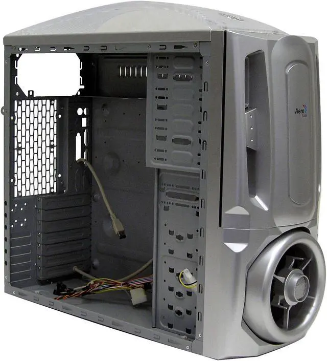 Alt view image 8 of 10 - AeroCool JETMASTER JR SS Silver SECC Steel ATX Mid Tower Computer Case
