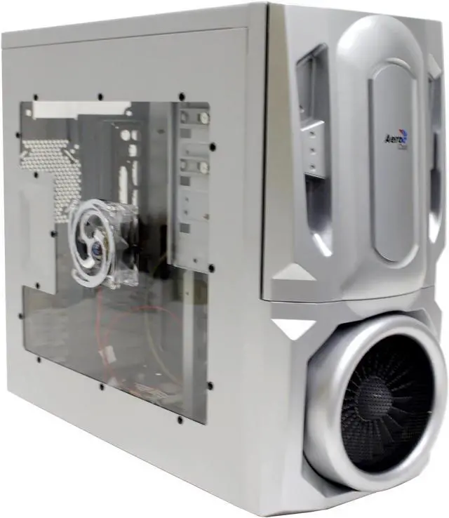 Alt view image 2 of 13 - AeroCool AEROENGINE-C SS Silver SECC ATX Mid Tower Computer Case