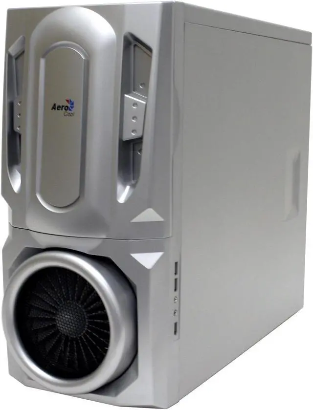 Alt view image 3 of 13 - AeroCool AEROENGINE-C SS Silver SECC ATX Mid Tower Computer Case