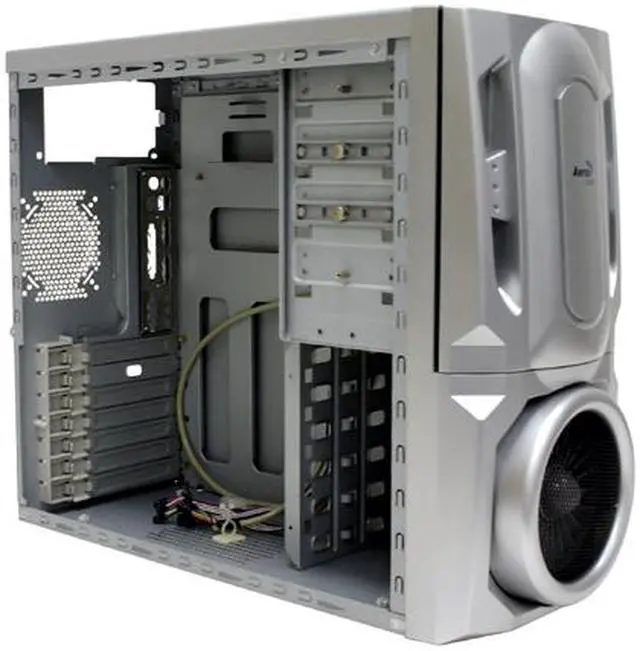 Alt view image 8 of 13 - AeroCool AEROENGINE-C SS Silver SECC ATX Mid Tower Computer Case