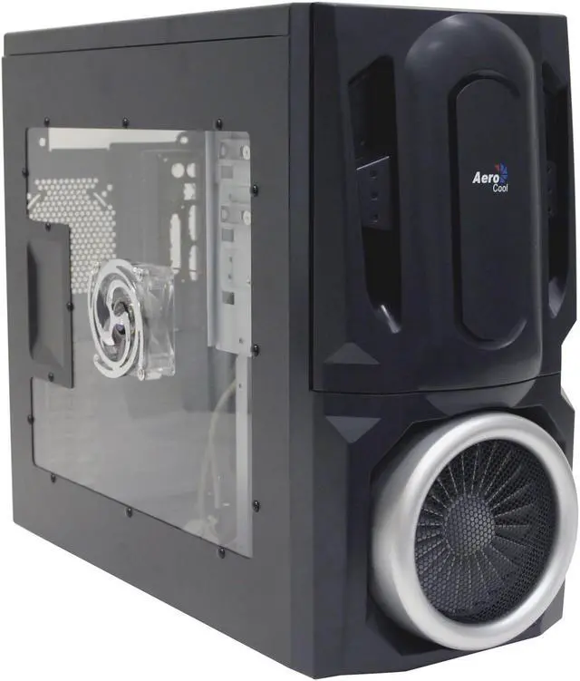 Alt view image 2 of 12 - AeroCool AEROENGINE-C BS Black SECC ATX Mid Tower Computer Case