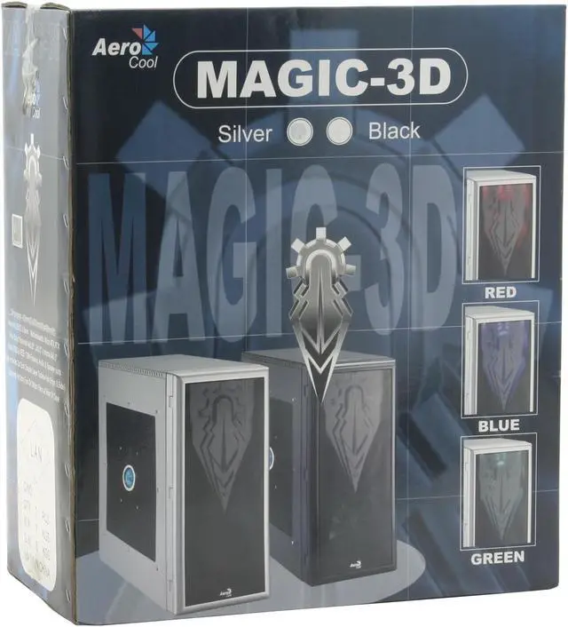 Alt view image 13 of 13 - AeroCool MAGIC-3D-SV Silver SECC 0.6mm ATX Mid Tower Computer Case