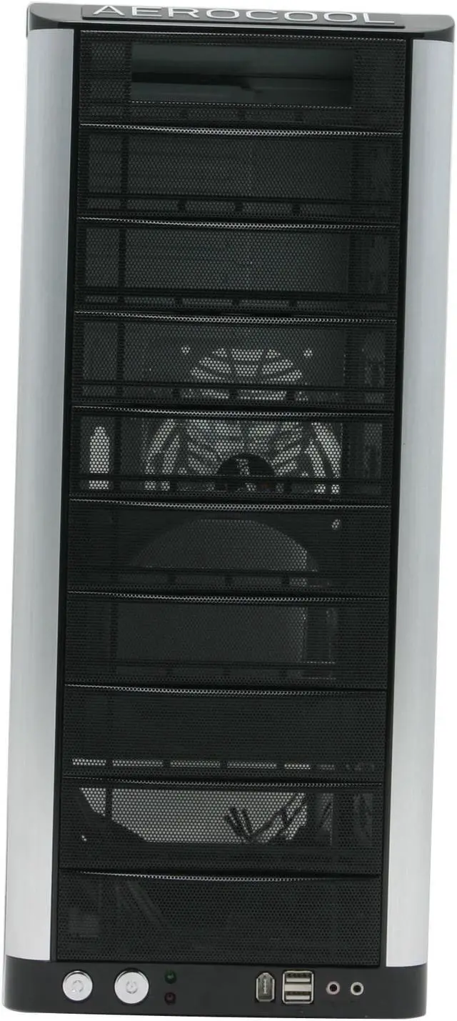 Alt view image 2 of 8 - AeroCool Masstige BLK Black Steel ATX Mid Tower Computer Case