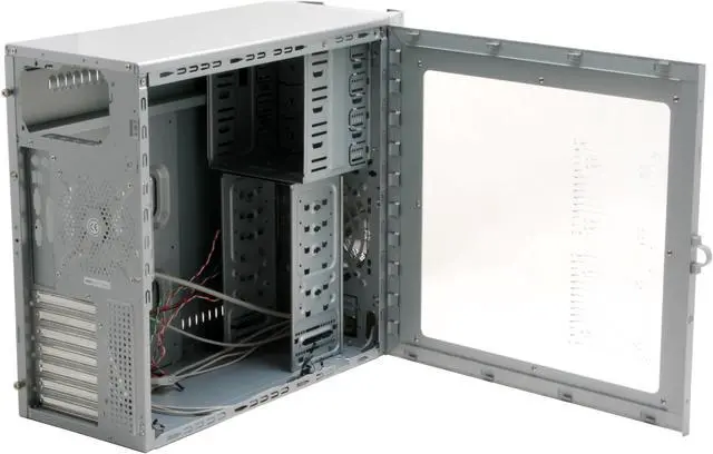 Alt view image 9 of 15 - AeroCool AeroEngineII-SSP Silver 0.65mm SECC ATX Mid Tower Computer Case