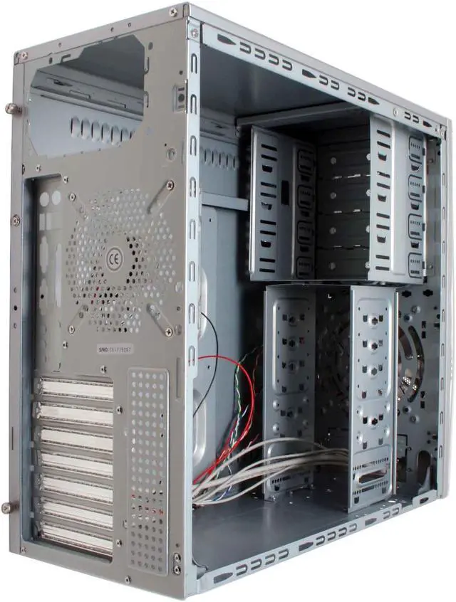 Alt view image 11 of 15 - AeroCool AeroEngineII-SSP Silver 0.65mm SECC ATX Mid Tower Computer Case