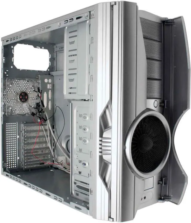 Alt view image 12 of 15 - AeroCool AeroEngineII-SSP Silver 0.65mm SECC ATX Mid Tower Computer Case
