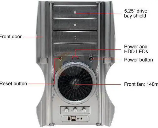 Alt view image 5 of 16 - AeroCool ExtremEngine 3T - SSA Silver SECC 0.6mm ATX Mid Tower Computer Case