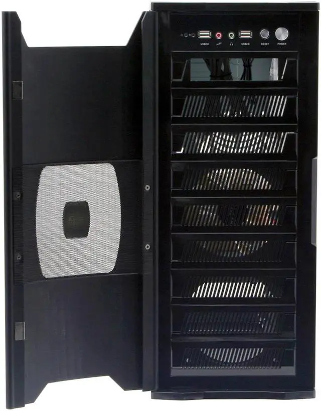 Alt view image 4 of 13 - AeroCool ZeroDegree-BK Black 0.8mm SECC ATX Mid Tower Computer Case