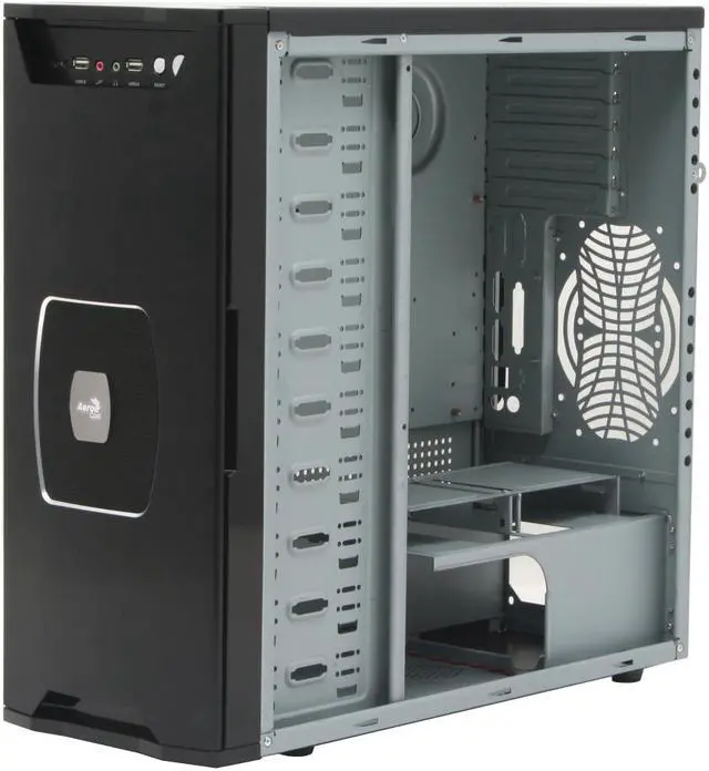 Alt view image 10 of 13 - AeroCool ZeroDegree-BK Black 0.8mm SECC ATX Mid Tower Computer Case