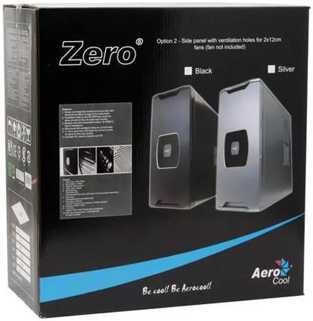 Alt view image 13 of 13 - AeroCool ZeroDegree-BK Black 0.8mm SECC ATX Mid Tower Computer Case