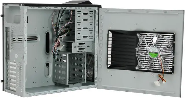 Alt view image 11 of 14 - AeroCool AeroEngine Plus - BK Black 0.6mm SECC steel ATX Mid Tower Computer Case