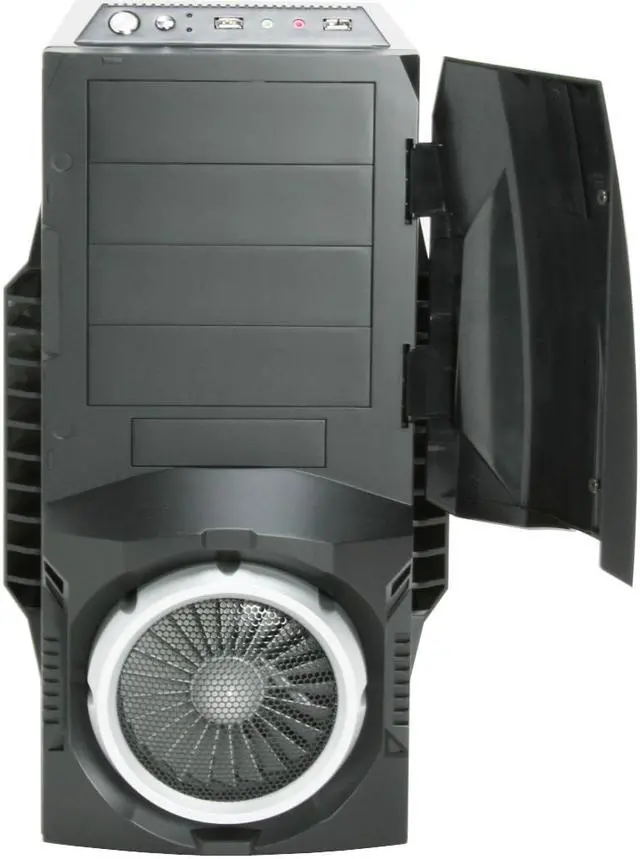 Alt view image 5 of 14 - AeroCool AeroEngine Plus - BK Black 0.6mm SECC steel ATX Mid Tower Computer Case