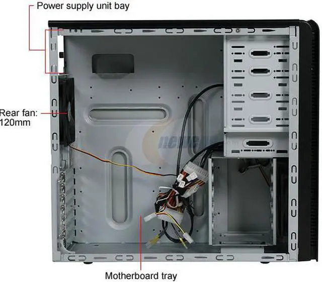 Alt view image 7 of 12 - AeroCool i-Curve+ (Plus) - BK Black 0.6mm SECC Steel ATX Mid Tower Computer Case