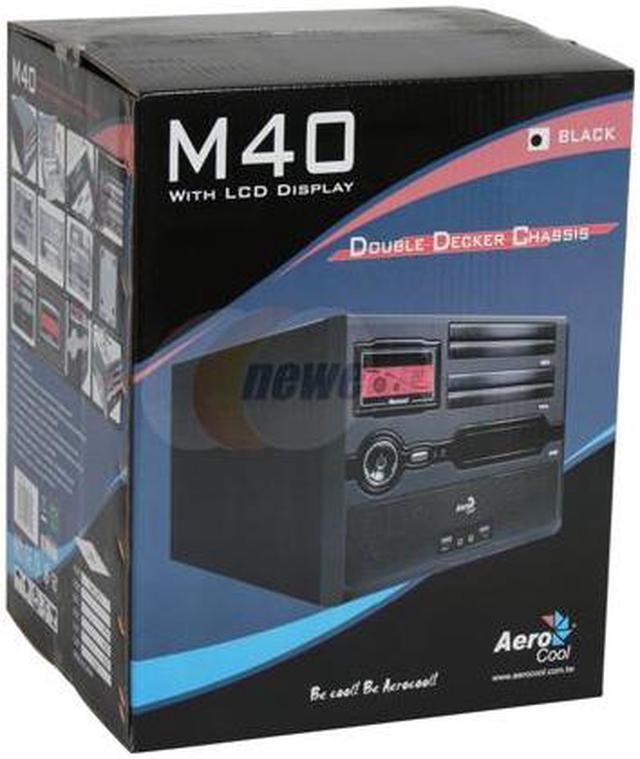 Alt view image 11 of 11 - AeroCool M40-BK Black 0.6 SECC Steel MicroATX Cube case Computer Case