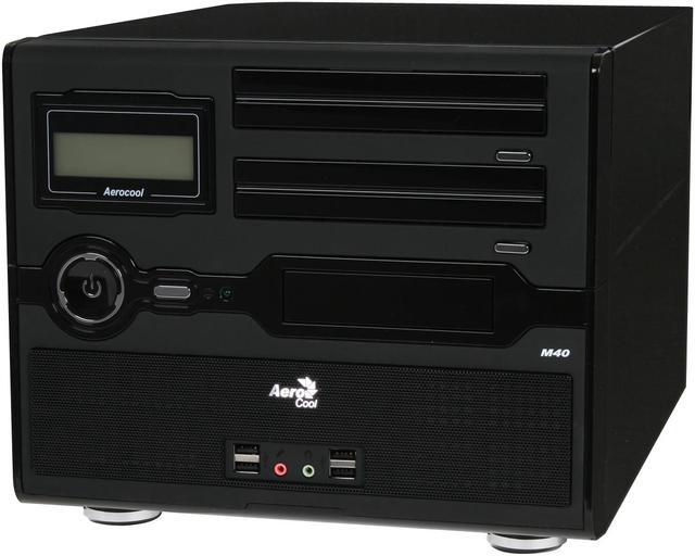 Alt view image 2 of 11 - AeroCool M40-BK Black 0.6 SECC Steel MicroATX Cube case Computer Case