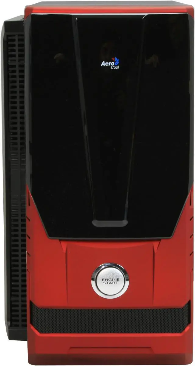 Alt view image 2 of 12 - AeroCool AeroRacer Pro Red 0.6mm SECC Steel ATX Mid Tower Computer Case