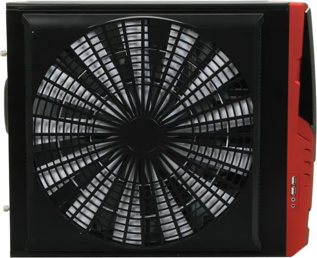 Alt view image 5 of 12 - AeroCool AeroRacer Pro Red 0.6mm SECC Steel ATX Mid Tower Computer Case