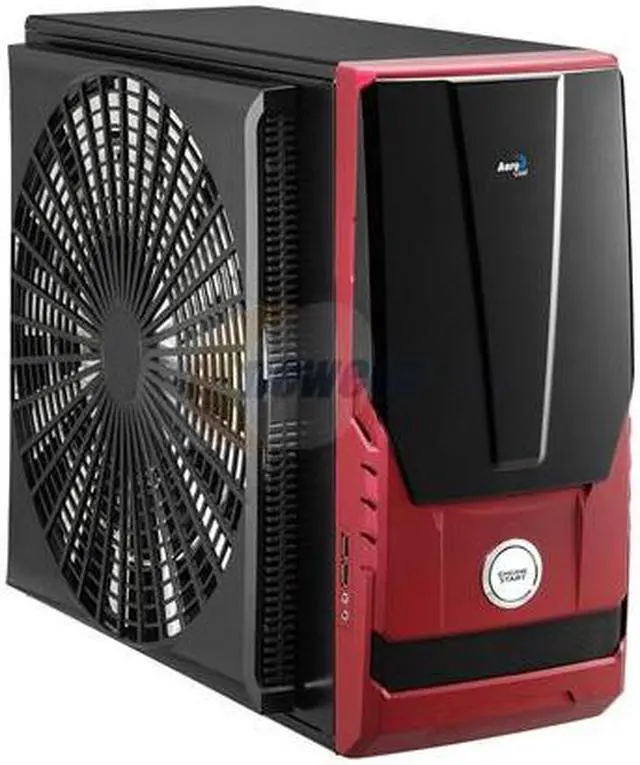 Main image of AeroCool AeroRacer Pro Red 0.6mm SECC Steel ATX Mid Tower Computer Case