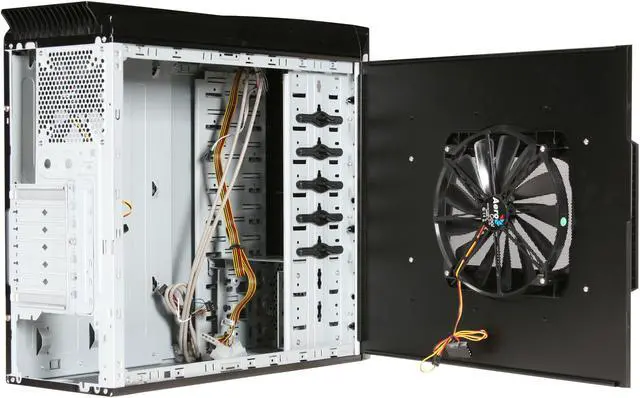 Alt view image 5 of 10 - AeroCool Vx-9 Pro Black SECC 0.5mm ATX Mid Tower Computer Case