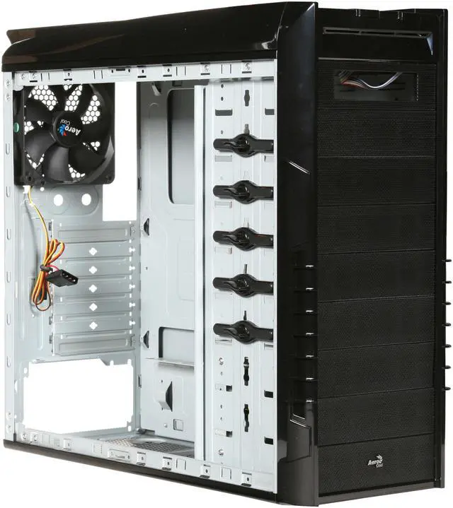 Alt view image 7 of 10 - AeroCool Vx-9 Pro Black SECC 0.5mm ATX Mid Tower Computer Case