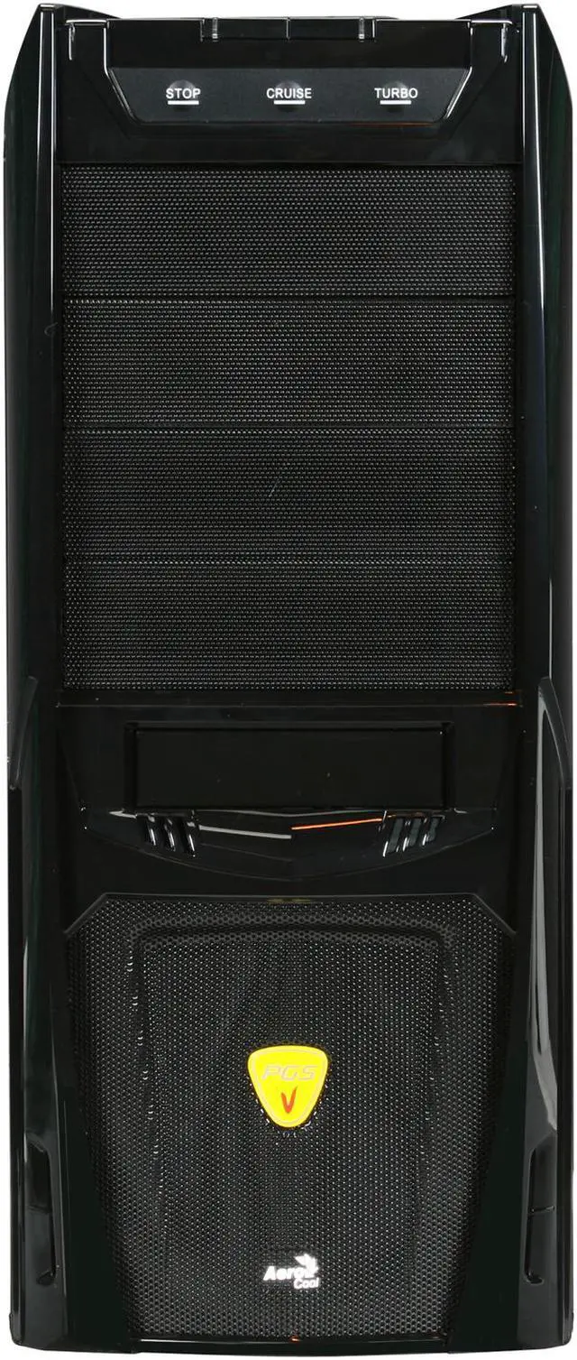 Alt view image 2 of 10 - AeroCool Vx-R Black SECC 0.5mm ATX Mid Tower Computer Case