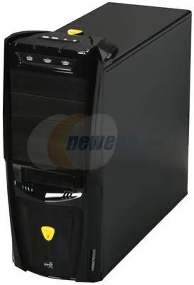 Alt view image 3 of 10 - AeroCool Vx-R Black SECC 0.5mm ATX Mid Tower Computer Case
