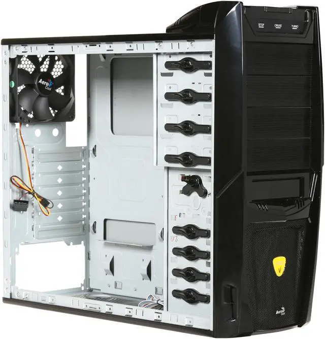 Alt view image 7 of 10 - AeroCool Vx-R Black SECC 0.5mm ATX Mid Tower Computer Case