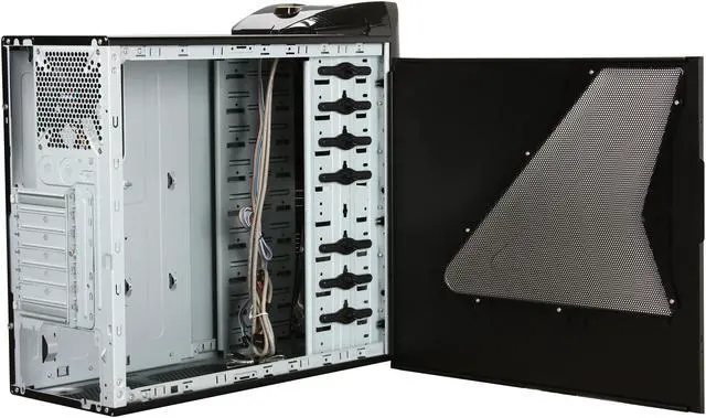 Alt view image 5 of 10 - AeroCool Vx-e(EN52689) Black SECC 0.5mm ATX Mid Tower Computer Case
