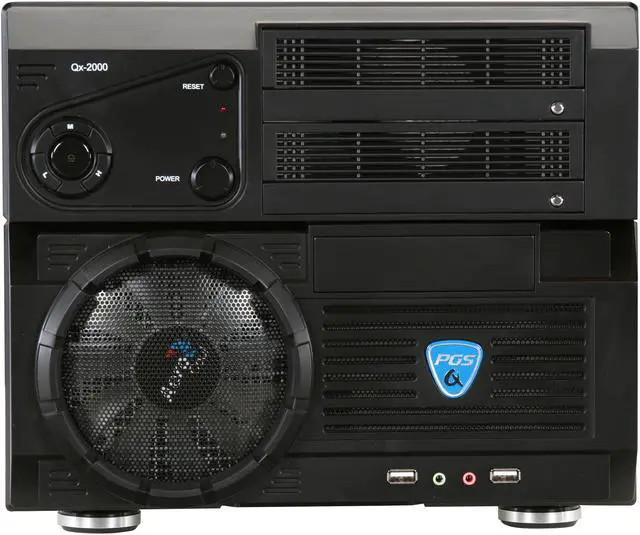 Alt view image 2 of 8 - AeroCool Qx-2000 Black SECC 0.6mm MicroATX Cube Tower Computer Case