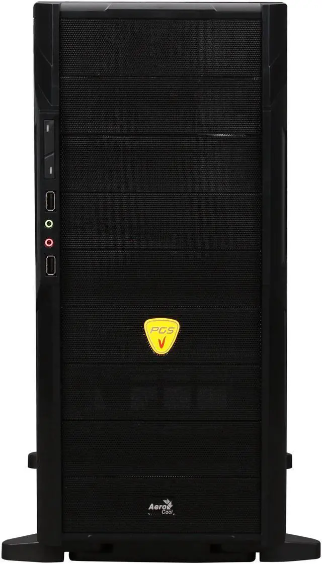 Alt view image 2 of 9 - AeroCool Vs-9 Black SECC 0.6mm ATX Mid Tower Computer Case