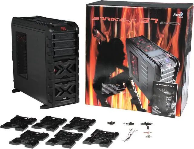 Alt view image 10 of 10 - AeroCool Strike-X GT-Bk Black SECC ATX Mid Tower Computer Case