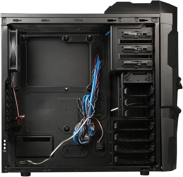 Alt view image 6 of 10 - AeroCool PGS B Series Mechatron-Black Steel Edition Black 0.6 SECC Steel ATX Mid Tower Computer Case