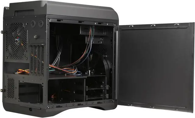 Alt view image 5 of 10 - AeroCool DS-Cube Black Black 0.8mm SGCC ATX Mid Tower Computer Case