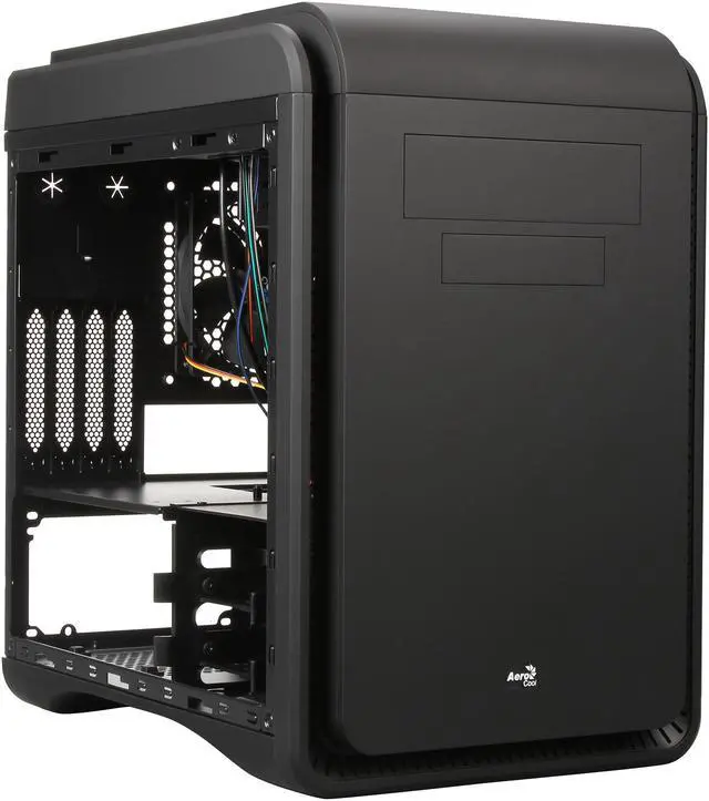 Alt view image 7 of 10 - AeroCool DS-Cube Black Black 0.8mm SGCC ATX Mid Tower Computer Case